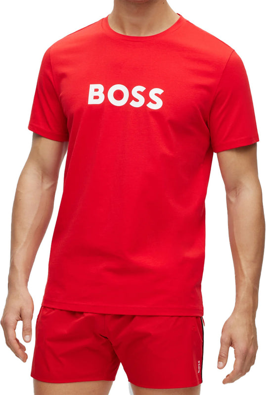 T-Shirt Uomo Hugo Boss Organic cotton - ROSSO