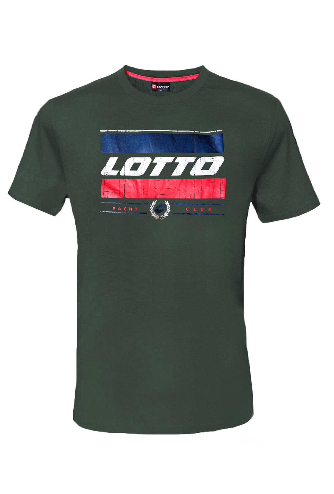 T-Shirt Uomo LOTTO maglia mezza manica Stampo sul petto Girocollo Mezza manica Dresserd - VERDE