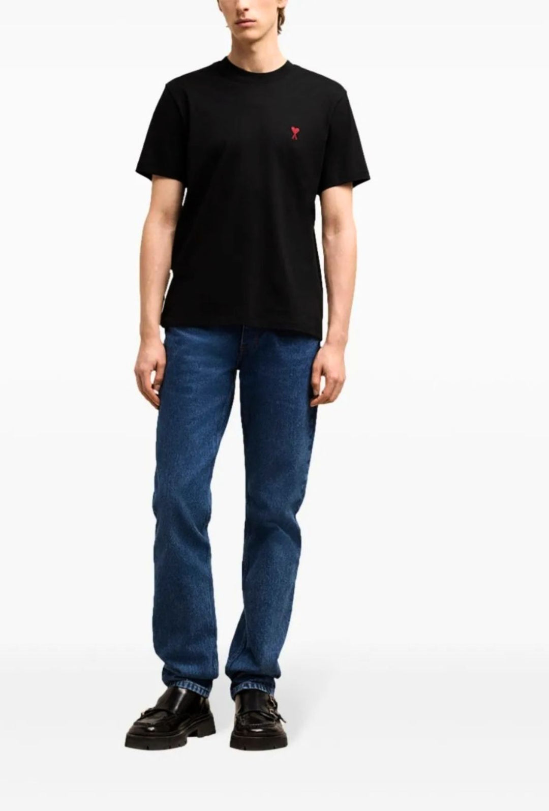 T-Shirt uomo AMI PARIS maglietta alexandre mattiussi - NERO