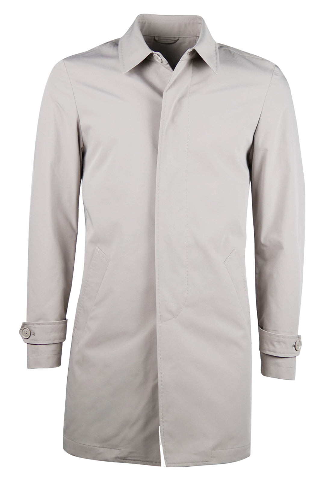 Trench Uomo Leggero Giubbotto Dresserd Tessuto Tecnico Semi Slim Fit - BEIGE