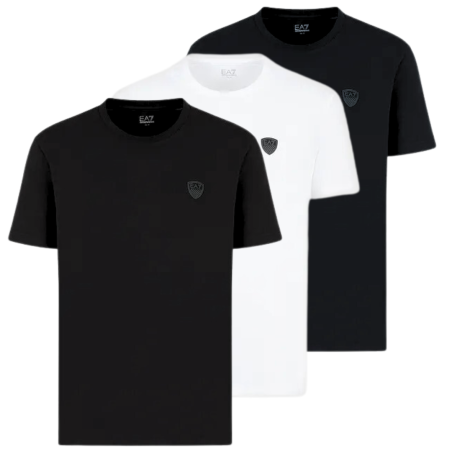 T-Shirt Uomo Emporio Armani Identity in cotone prima extra sottile