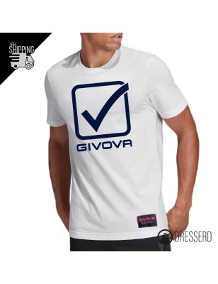 T-Shirt uomo GIVOVA, maglietta girocollo da con stampa sul petto Dresserd
