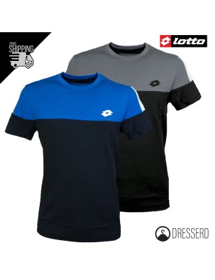T-Shirt Uomo LOTTO Bicolore, Maglia Dinamo III Tee Co Blue 302/ALL Black Magliette Dresserd