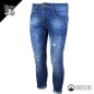 Pantalone Uomo Jeans Lungo Strappo con fodera interna, Pantaloni Uomo gamba stretta Dresserd