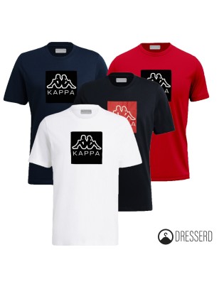 T-Shirt Uomo KAPPA Logo Ediz Maglia mezza manica Regular fit Stampo Grande