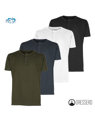 T-Shirt Uomo Baci & Abbracci Maglietta Serafino in cotone Regular Fit Maglie Dresserd