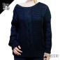 Maglione donna doppio con trecce pullover