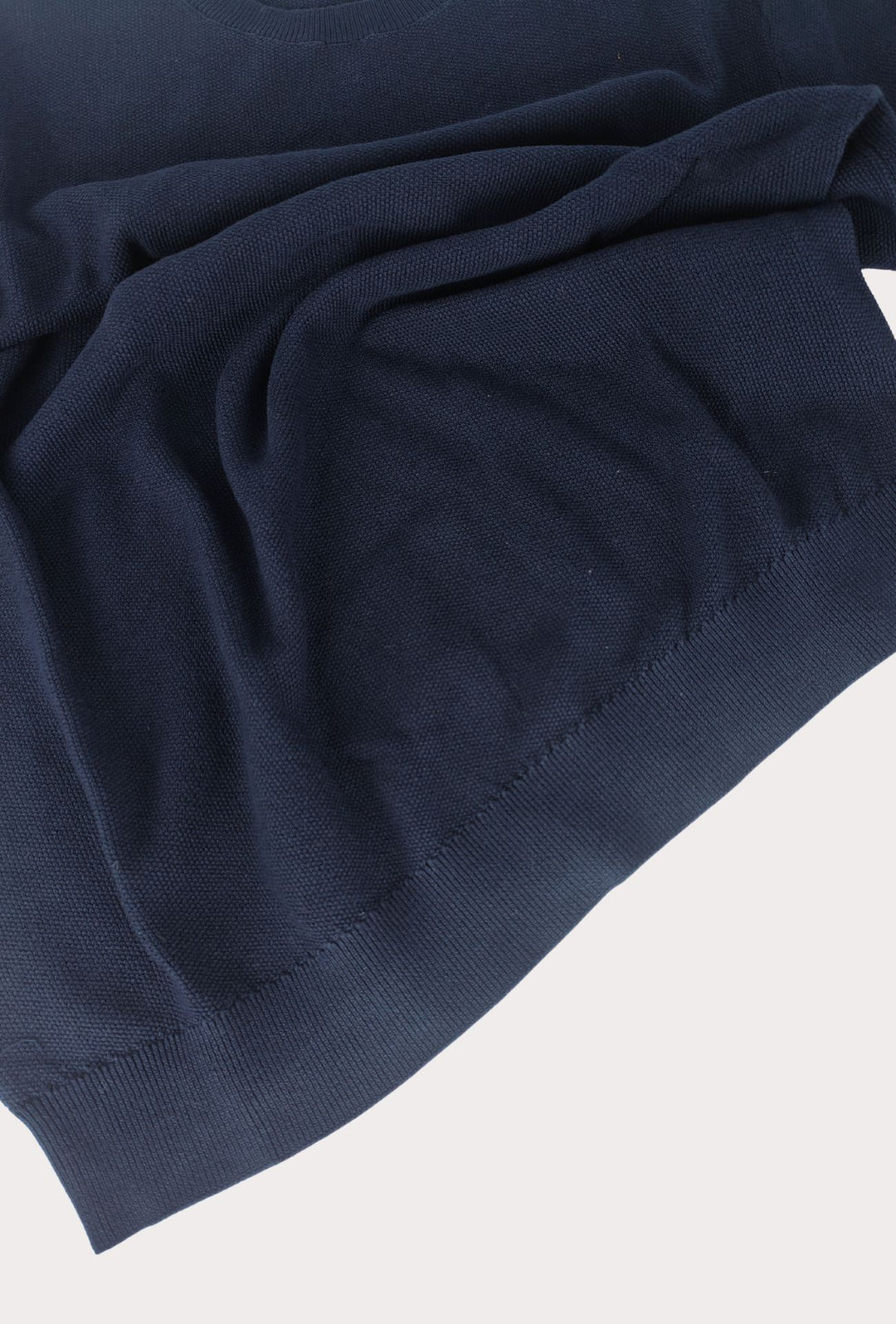 T- Shirt uomo Girocollo in maglia 100% Cotone trama lavorata DRESSERD- BLU