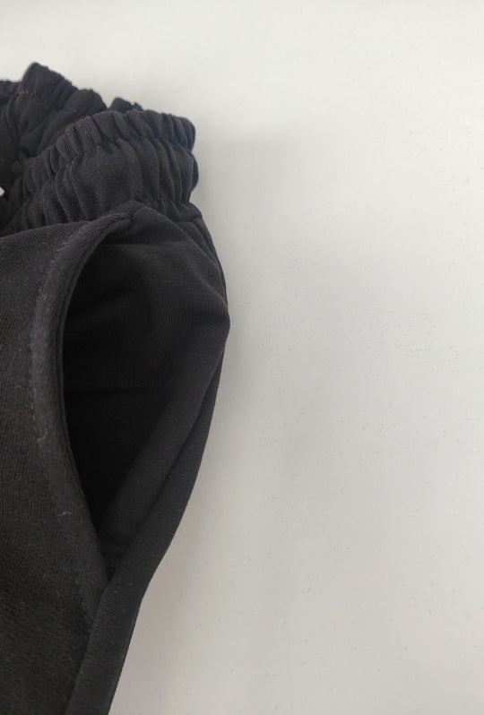 Pantalone Tuta Uomo MEED MILANO Con Tasconi Laterali  in Cotone Logo Stampato- NERO