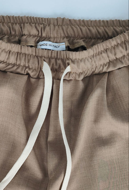 Pantalaccio uomo Dresserd estivo in viscosa made in italy - BEIGE