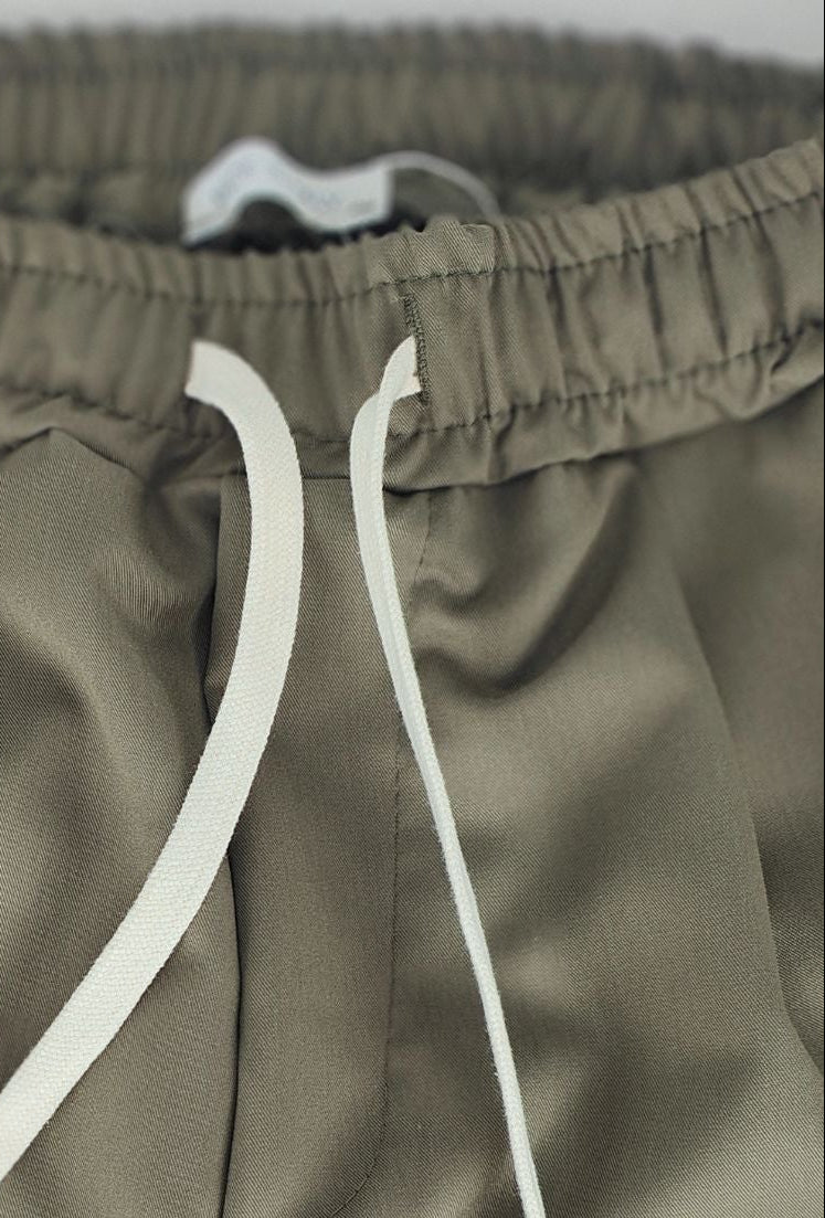 Pantalaccio uomo Dresserd estivo in viscosa made in italy - VERDE