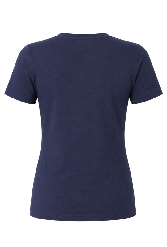 T-Shirt Donna Norway in Cotone 100%- Blu Navy