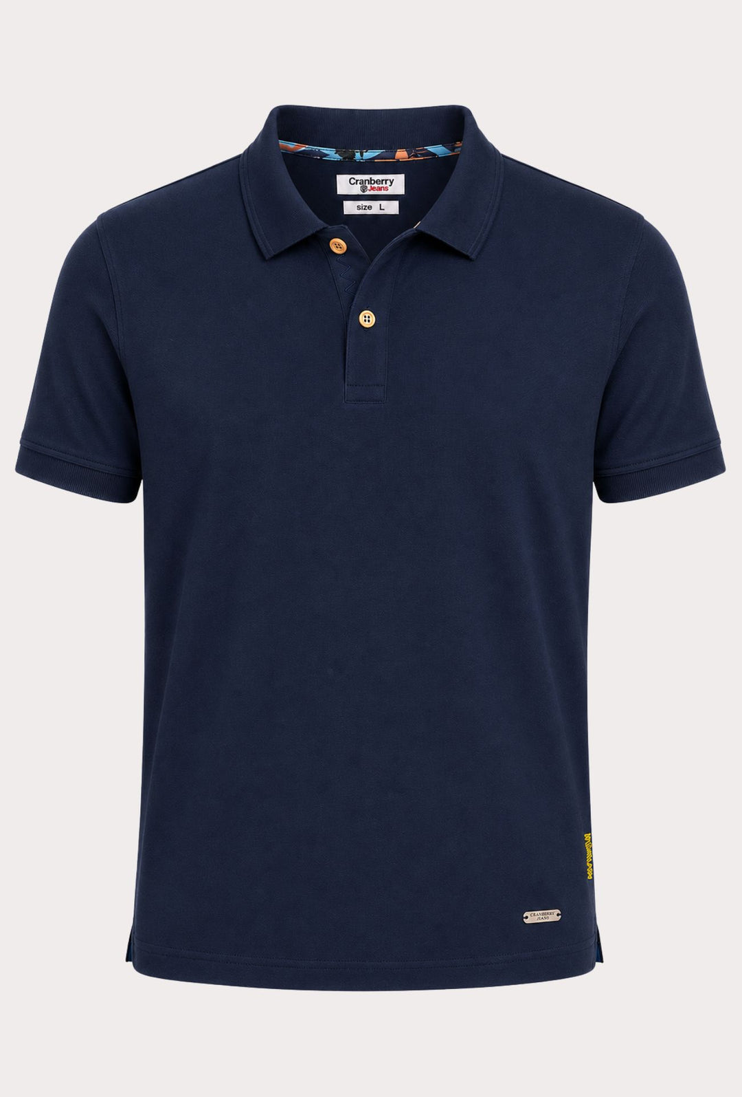 Polo Uomo Cranberry cotone Jersey semi slim -BLU