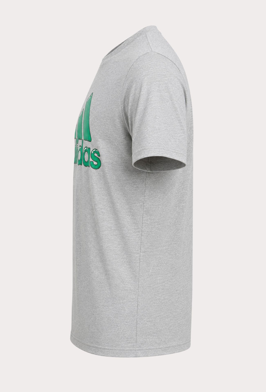 T- shirt Uomo ADIDAS maxi logo centrale stampato - GRIGIO