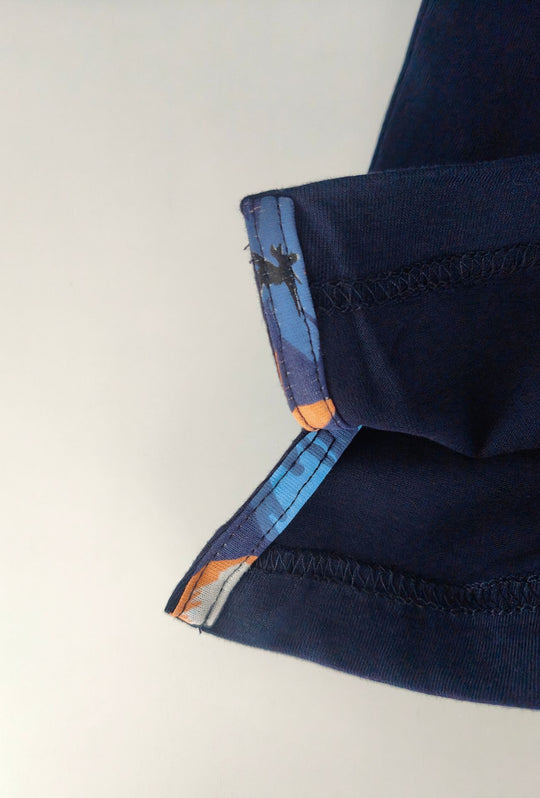 Polo Uomo Cranberry cotone Jersey semi slim -BLU