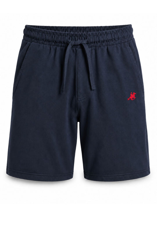 Bermuda Uomo U.S. Grand Polo Equipment & Apparel in cotone con elastico - BLU