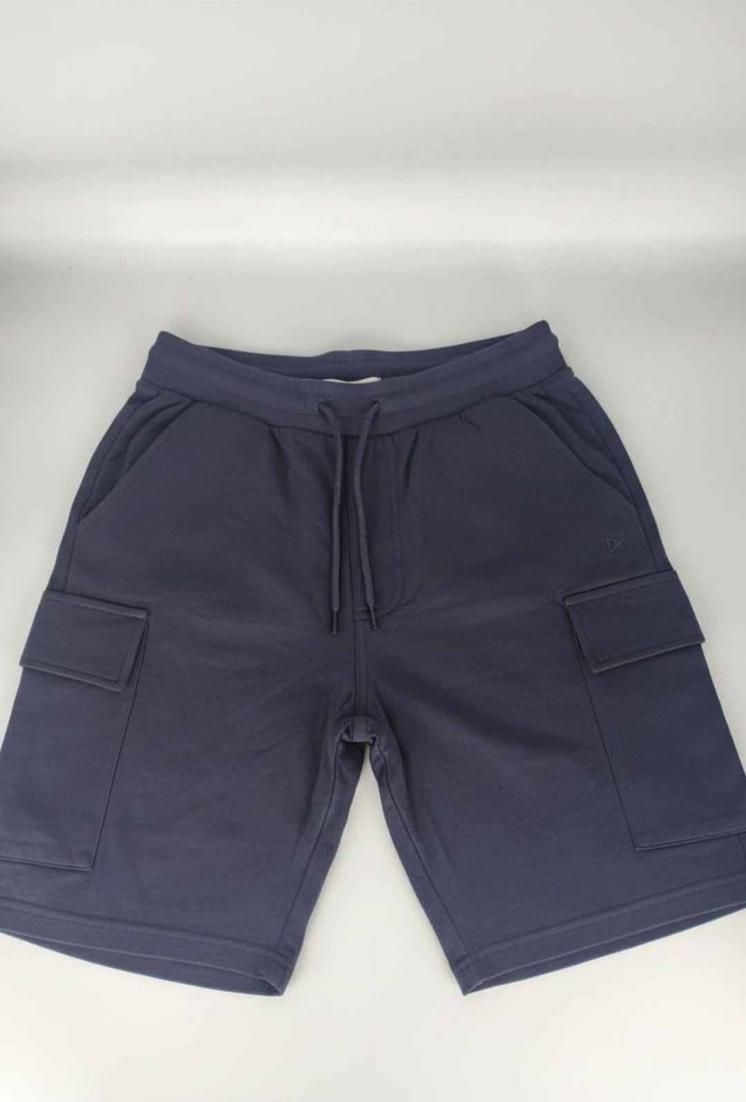 Bermuda Uomo  in Tuta 100% Cotone CLOSE UP con Tasconi Laterali- BLU NAVY