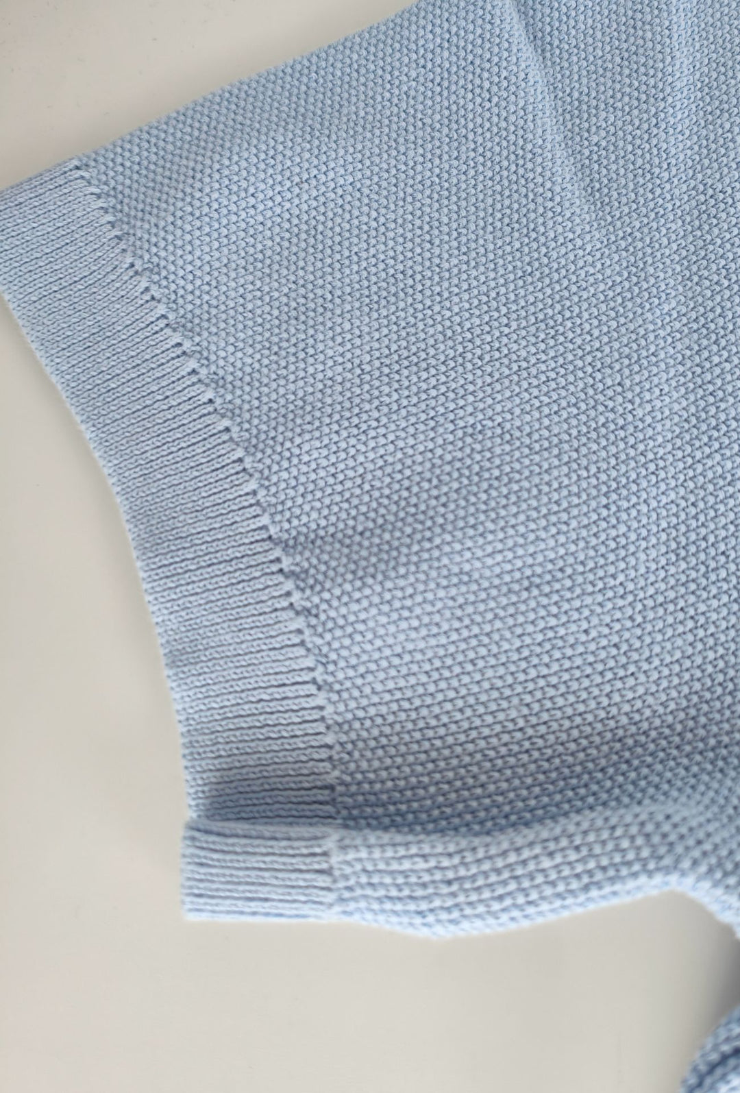 T- Shirt uomo Girocollo in maglia 100% Cotone trama lavorata DRESSERD- AZZURRO POLVERE