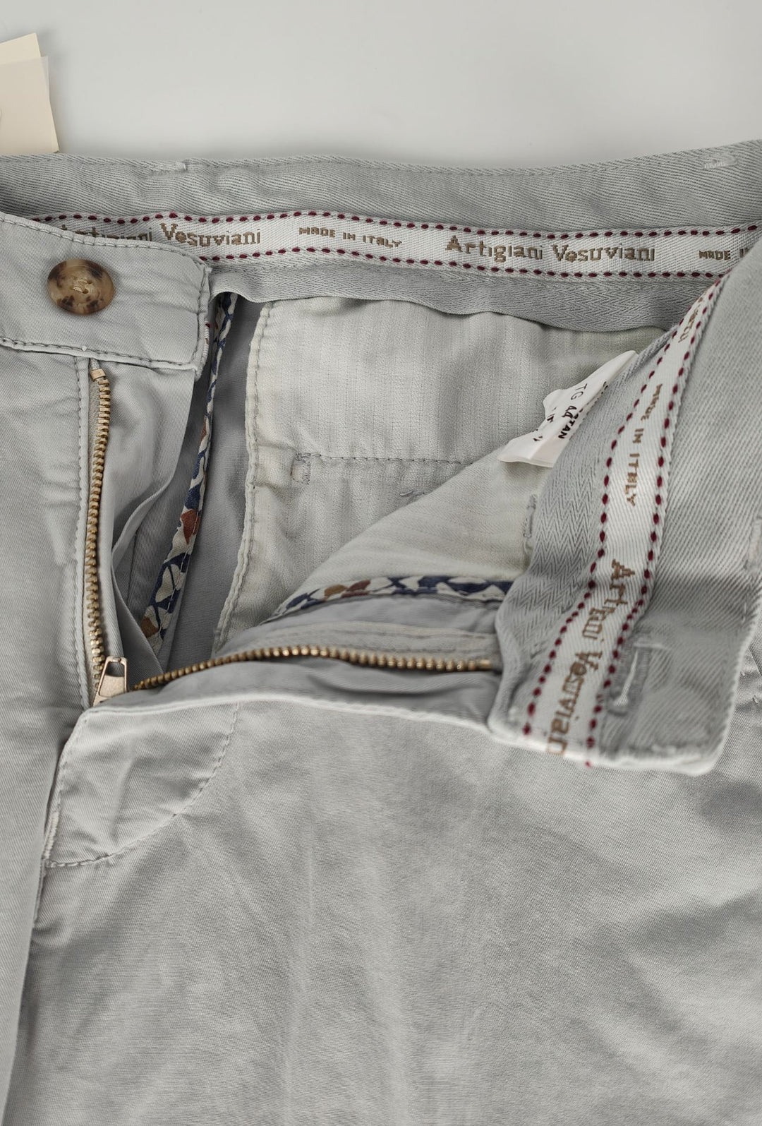 Pantalone Uomo Cotone Leggero Made in Italy Slim Fit Gamba stretta Dresserd -  GRIGIO PERLA