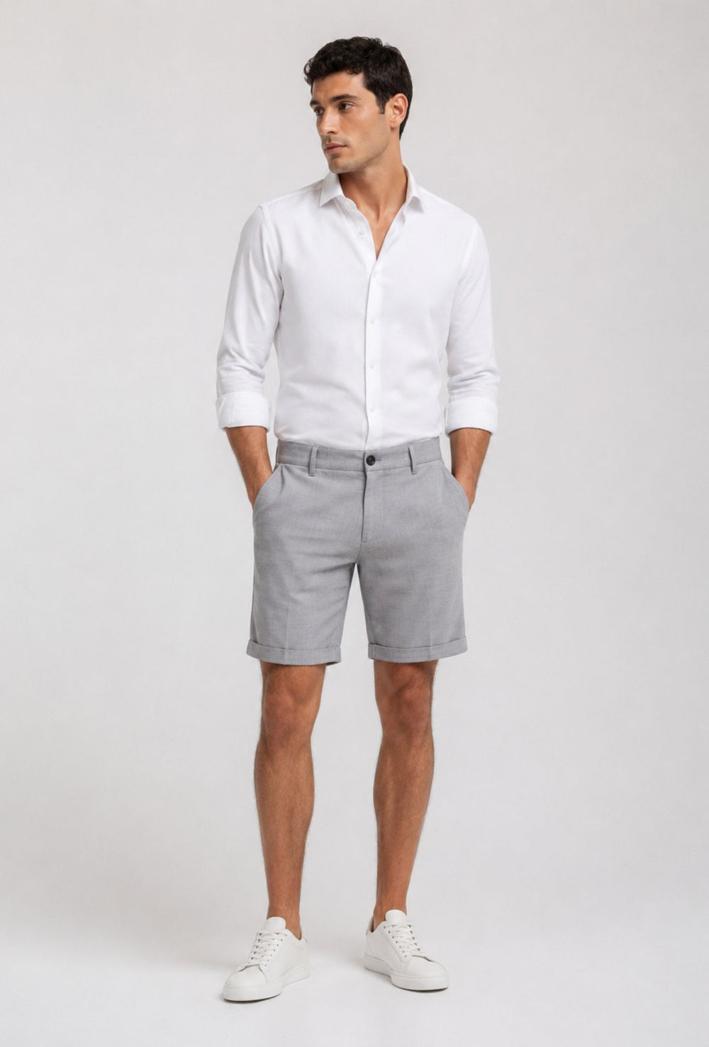 Bermuda uomo Comfort Fit -GRIGIO