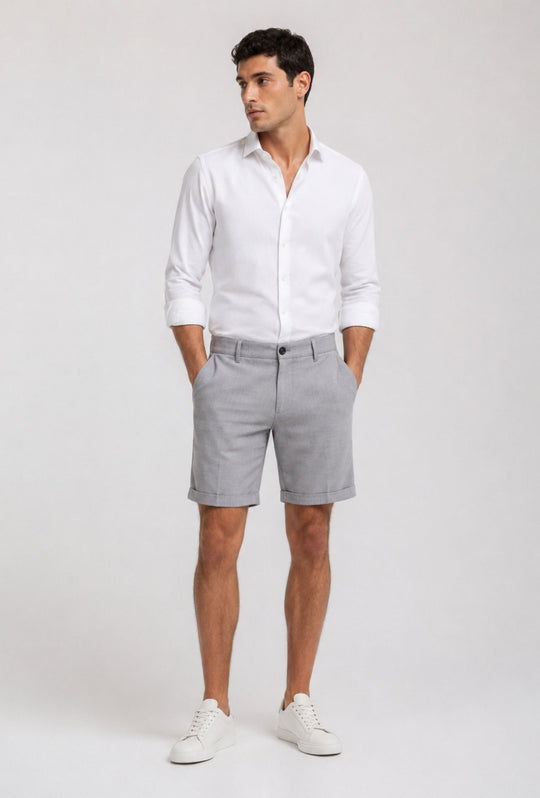 Bermuda uomo Comfort Fit -GRIGIO