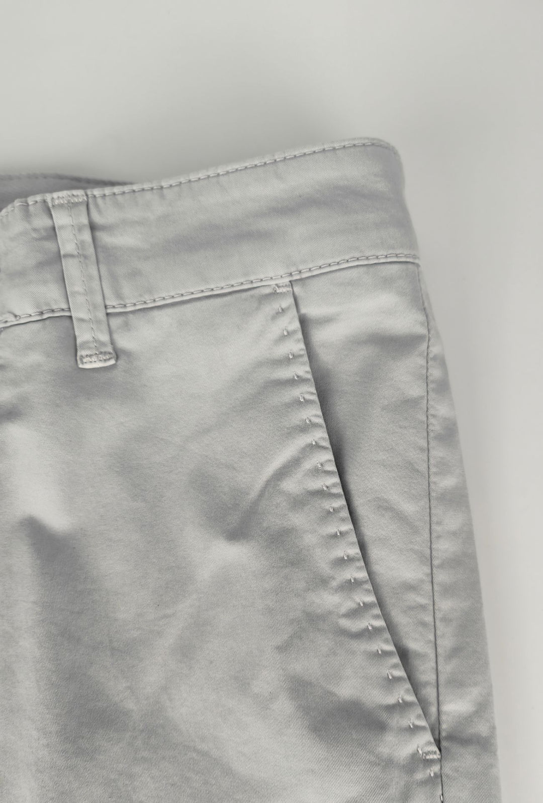 Pantalone Uomo Cotone Leggero Made in Italy Slim Fit Gamba stretta Dresserd -  GRIGIO PERLA