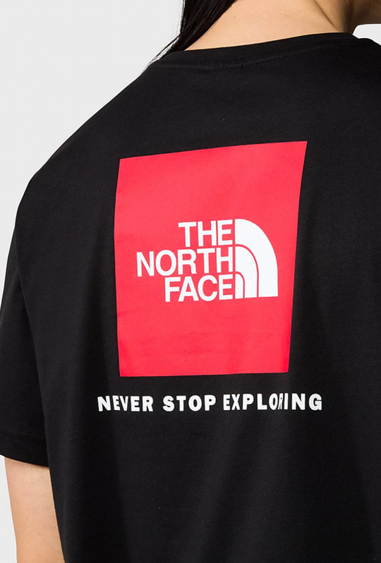 T-Shirt Uomo The North Face stampo sulla schiena - NERO