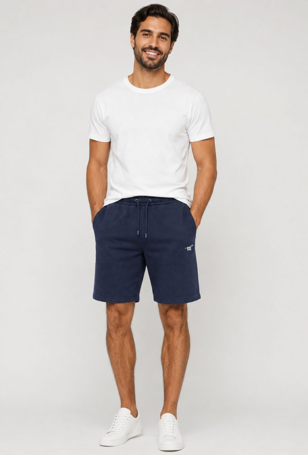 Bermuda uomo in tuta Pantaloncino con elastico HENRY COTTON'S-  BLU NAVY