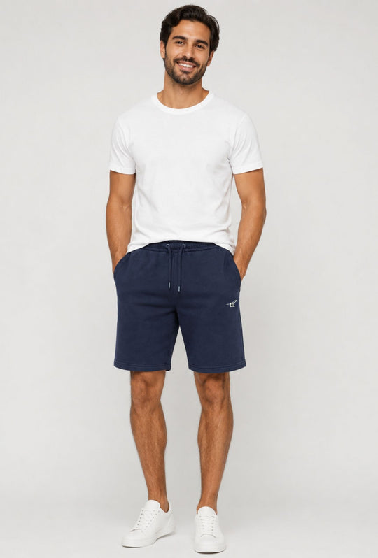Bermuda uomo in tuta Pantaloncino con elastico HENRY COTTON'S-  BLU NAVY
