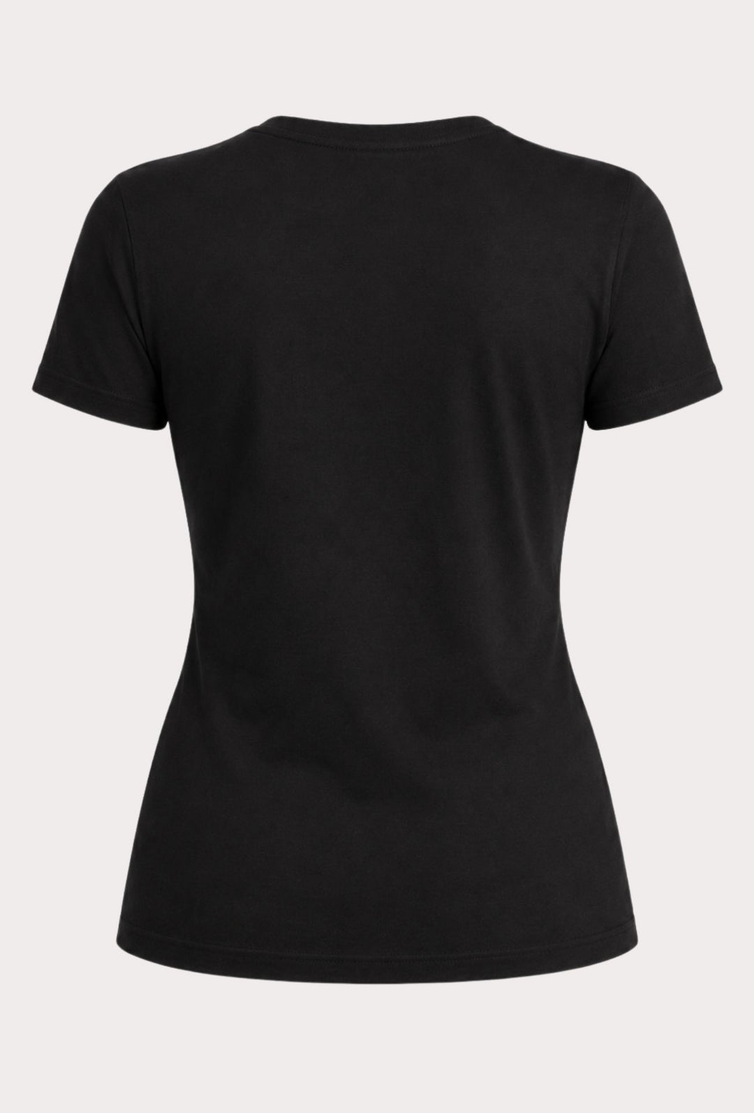 T-shirt donna Slim Fit Tommy Jeans con Logo Ricamato- NERO