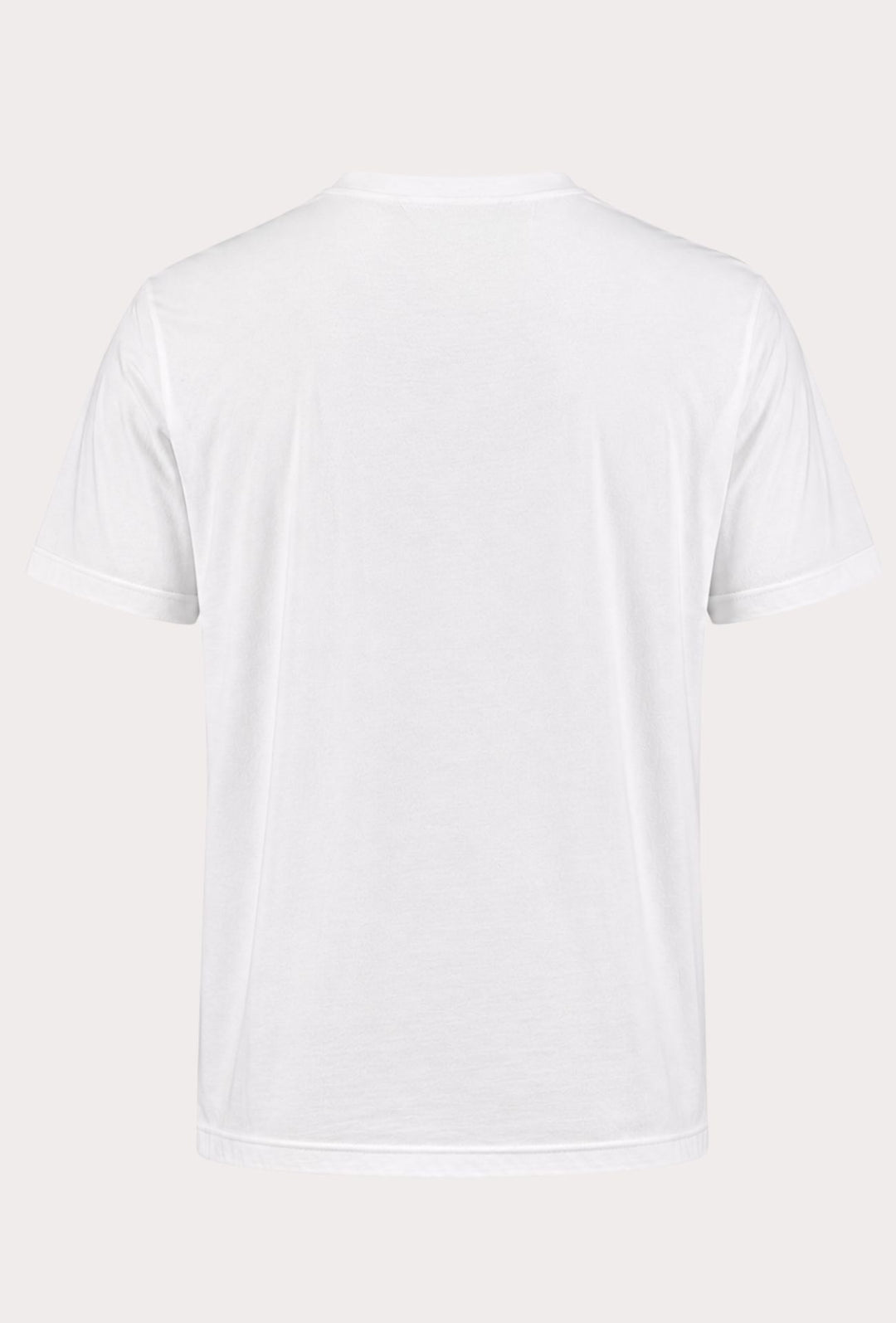 T-Shirt Uomo P-CLUB  100% Cotone con Stampa Skyline e Ricamo  Regular Fit- BIANCO