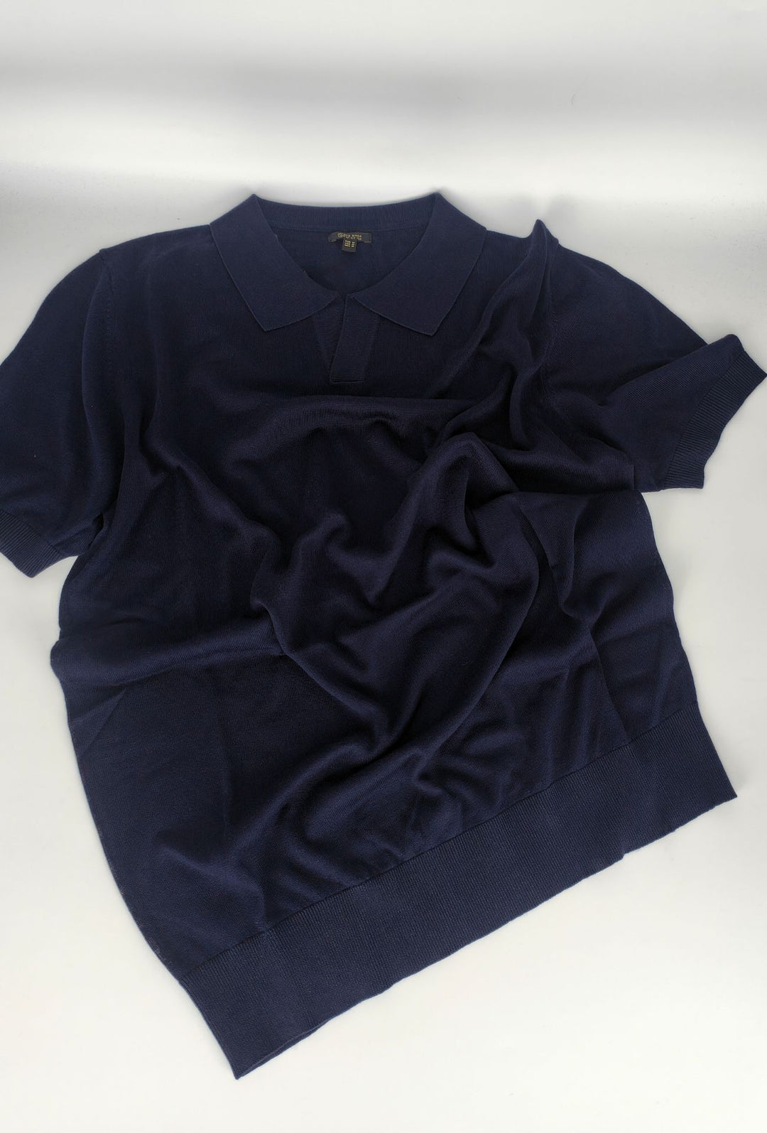 Polo Uomo in Tencel, Seta e Cotone DRESSERD- BLU NAVY