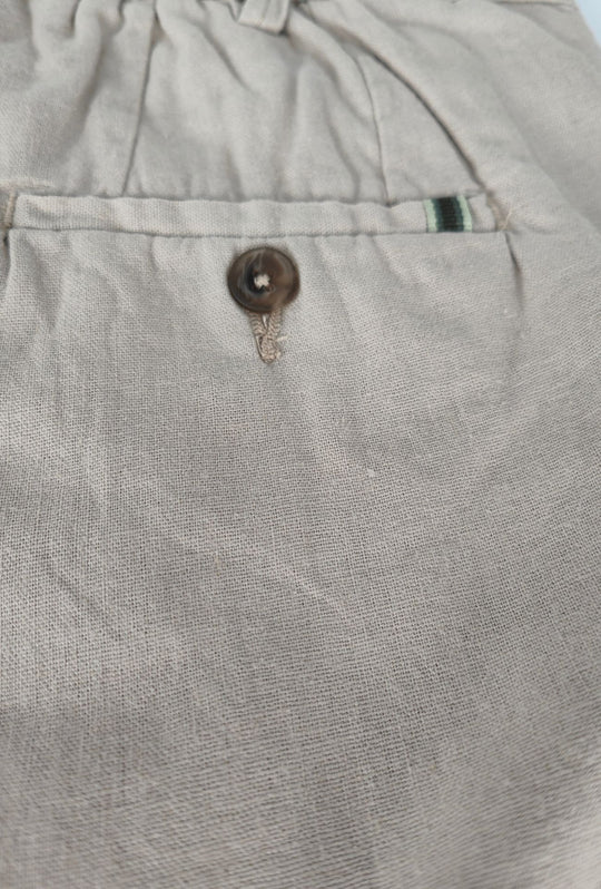 Bermuda Uomo Chino REKUAIT in  Lino e  Viscosa – BEIGE