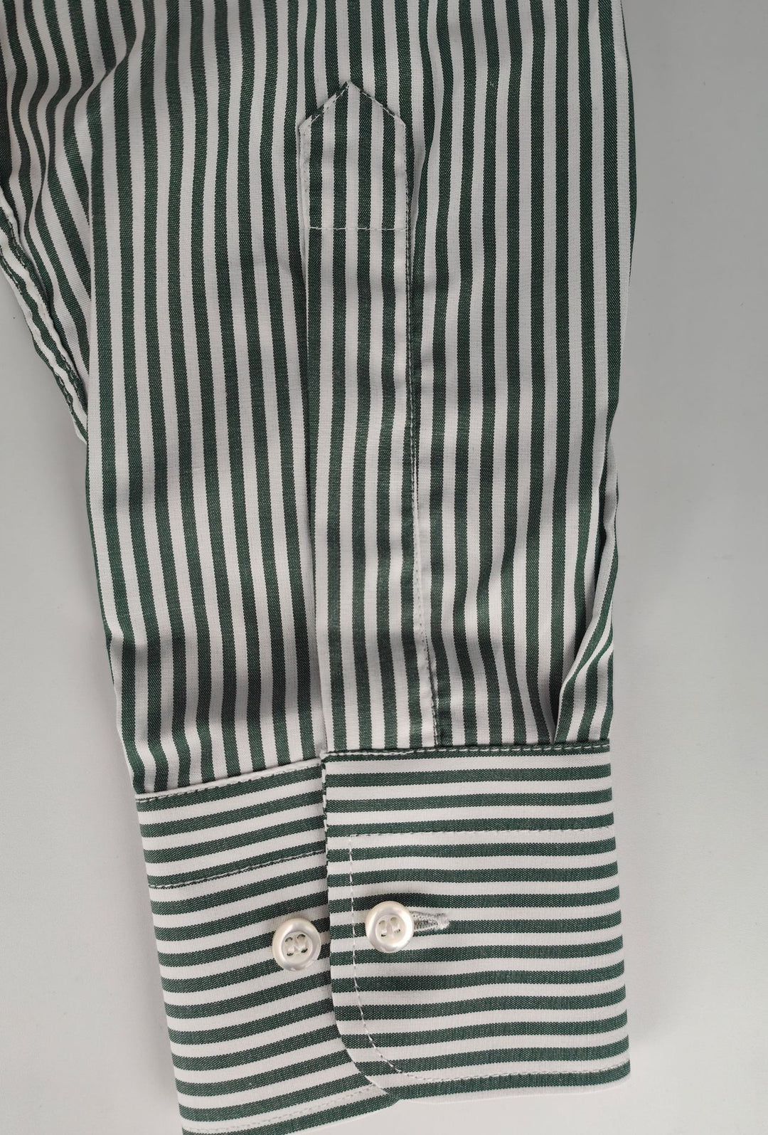 Camicia uomo manica lunga a righe 100% cotone made in italy - VERDE