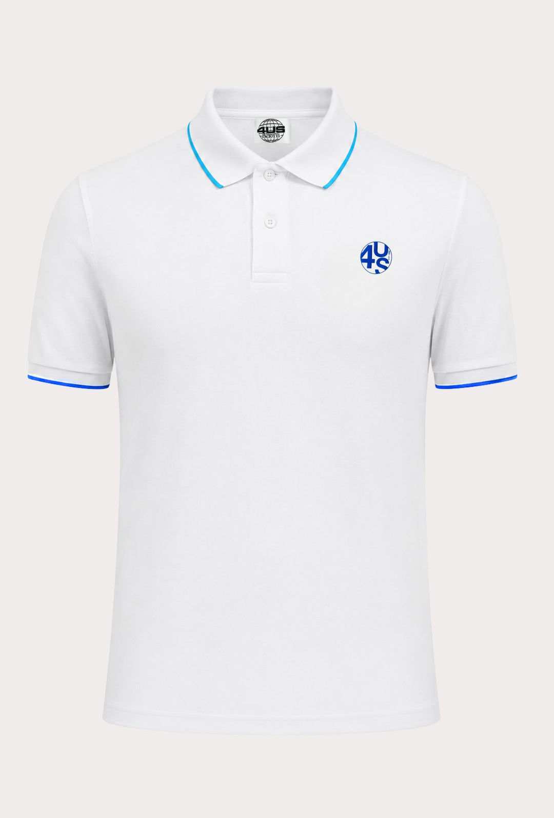 Polo Uomo 4US Paciotti manica corta in cotone Piquet - BIANCO
