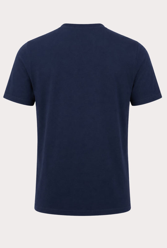 T-shirt Uomo Collo Serafino Aleandro La Corte - BLU NAVY