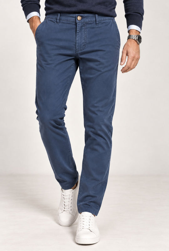 Pantalone Uomo Gamba Stretta Tasca America Invernale Pantaloni Dresserd - AVIO