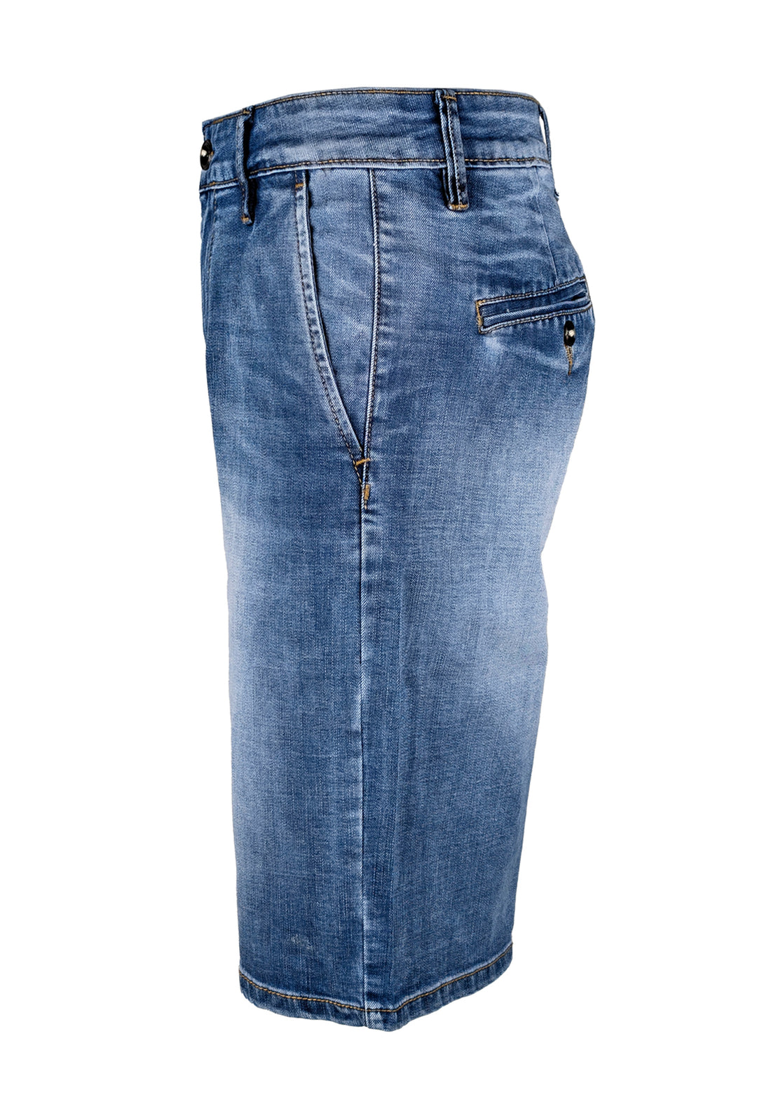 Bermuda uomo in Jeans Tasca America Regular Fit