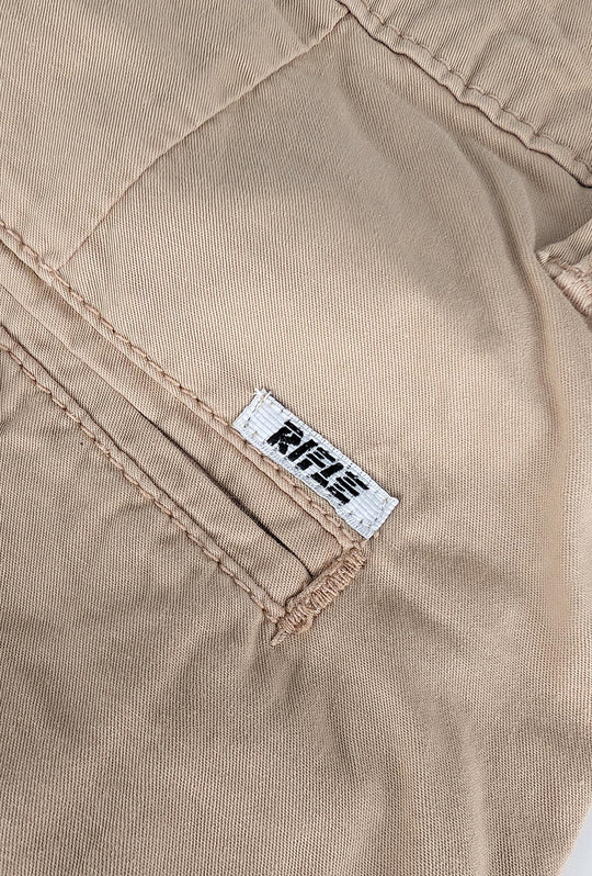 Bermuda Uomo RIFLE in cotone tasca america - BEIGE