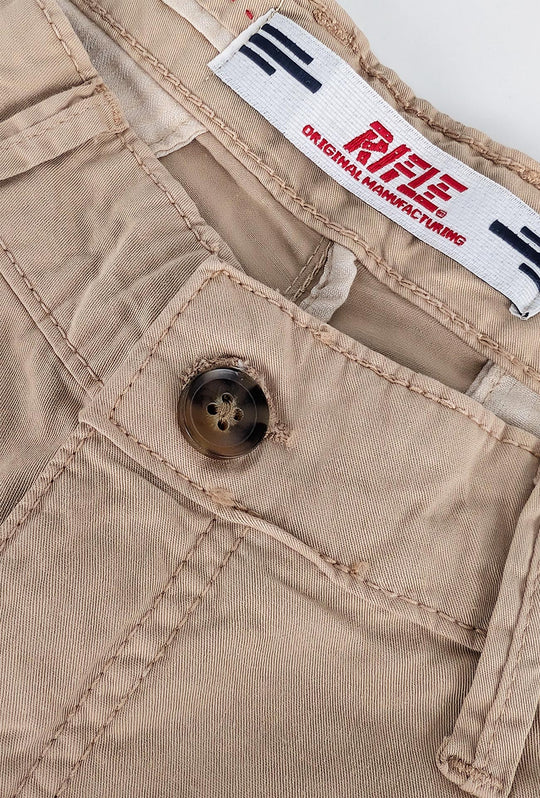 Bermuda Uomo RIFLE in cotone tasca america - BEIGE