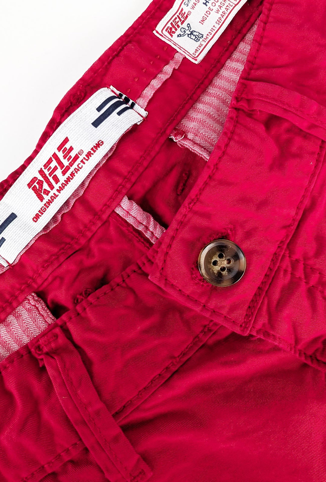 Bermuda Uomo RIFLE in cotone tasca america - ROSSO