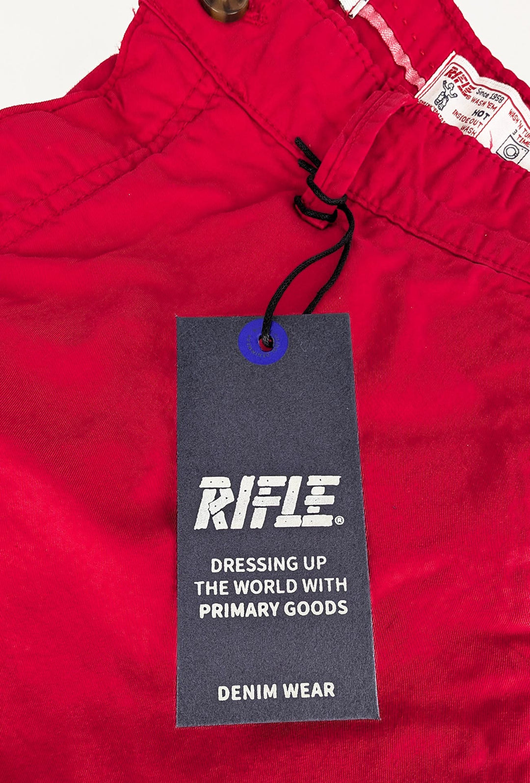 Bermuda Uomo RIFLE in cotone tasca america - ROSSO