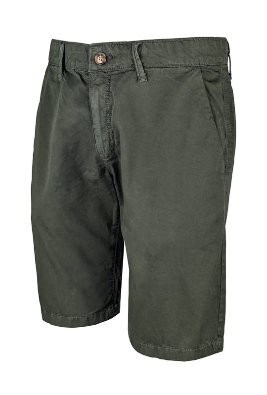 Bermuda Uomo RIFLE in cotone tasca america - VERDE MILITARE
