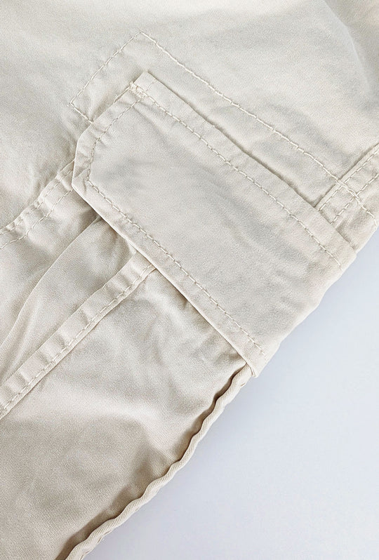 Bermuda Cargo uomo Pantaloncino Dresserd con tasconi laterali - GHIACCIO