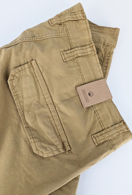 Bermuda Cargo uomo Pantaloncino Dresserd con tasconi laterali - CAMMELLO