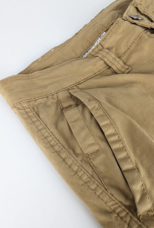 Bermuda Cargo uomo Pantaloncino Dresserd con tasconi laterali - CAMMELLO
