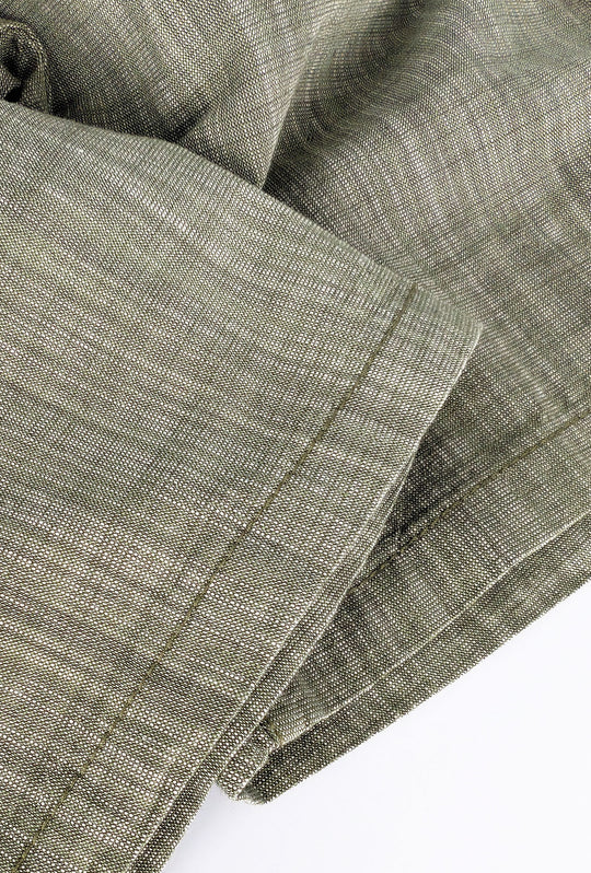Bermuda Uomo cotone fiammato Pantalaccio corto Dresserd - VERDE MILITARE