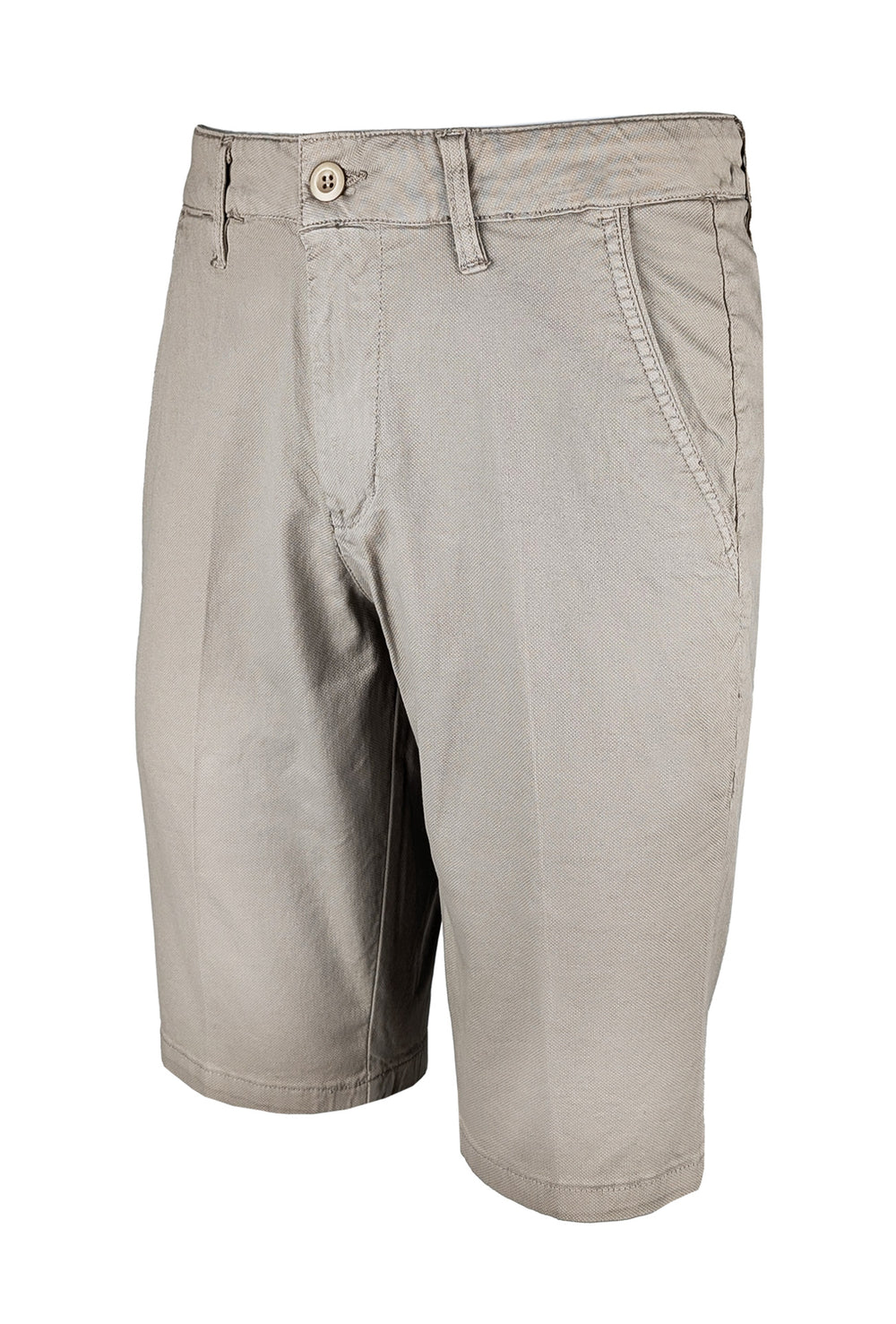 Bermuda uomo in cotone trama lavorata - BEIGE