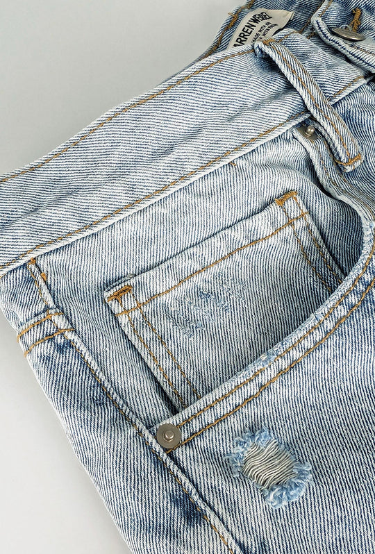 Bermuda Jeans Uomo Relax fit con strappi