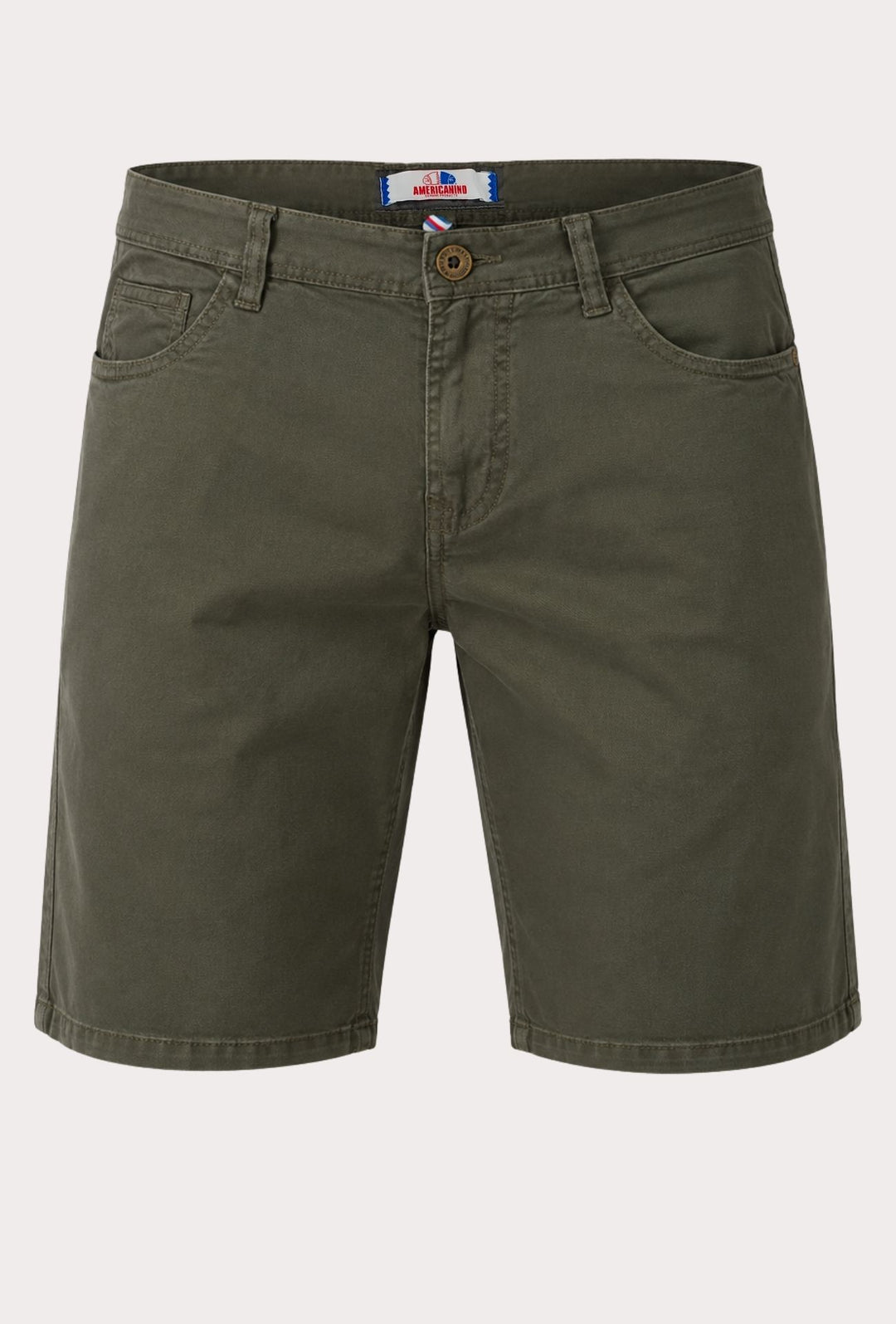 Bermuda uomo in cotone regular fit Americanino- VERDE MILITARE